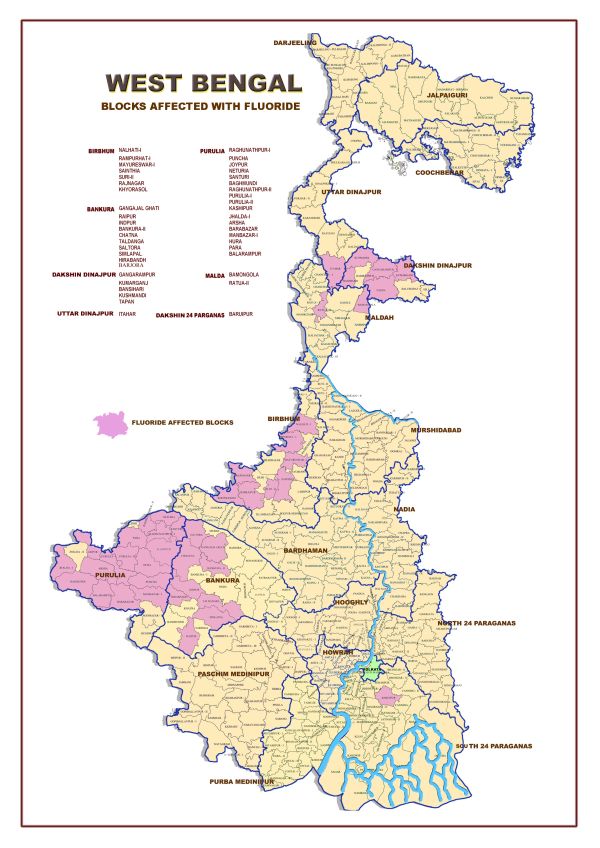 Fluoride Affected Areas - PHED - Govt. of West Bengal